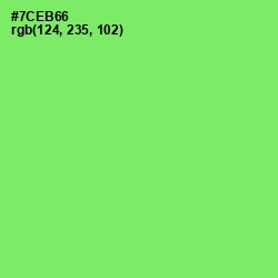 #7CEB66 - Screamin' Green Color Image