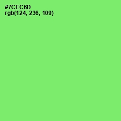 #7CEC6D - Screamin' Green Color Image