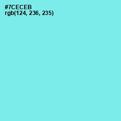 #7CECEB - Spray Color Image