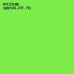 #7CED4B - Screamin' Green Color Image