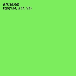 #7CED5D - Screamin' Green Color Image