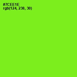 #7CEE1E - Chartreuse Color Image