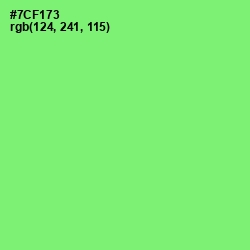 #7CF173 - Screamin' Green Color Image