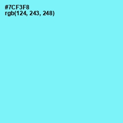 #7CF3F8 - Spray Color Image