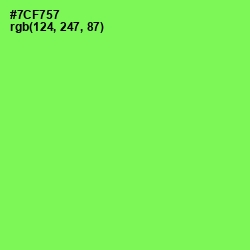 #7CF757 - Screamin' Green Color Image