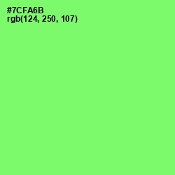 #7CFA6B - Screamin' Green Color Image