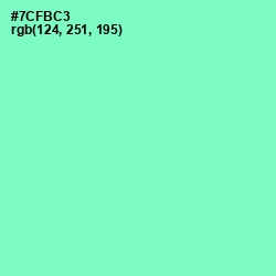 #7CFBC3 - Aquamarine Color Image