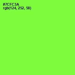 #7CFC3A - Chartreuse Color Image