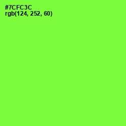 #7CFC3C - Chartreuse Color Image