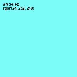 #7CFCF8 - Spray Color Image