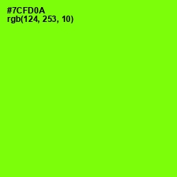 #7CFD0A - Chartreuse Color Image