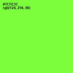 #7CFE3C - Chartreuse Color Image