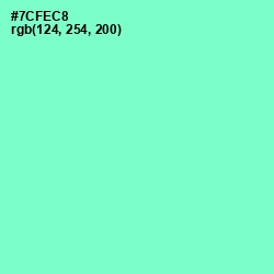 #7CFEC8 - Aquamarine Color Image