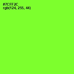 #7CFF2C - Chartreuse Color Image