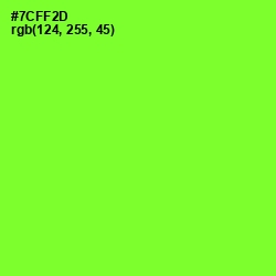 #7CFF2D - Chartreuse Color Image