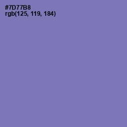 #7D77B8 - Deluge Color Image