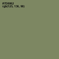 #7D8862 - Flax Smoke Color Image