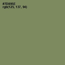 #7D895E - Glade Green Color Image