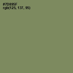 #7D895F - Glade Green Color Image