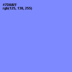 #7D8AFF - Cornflower Blue Color Image
