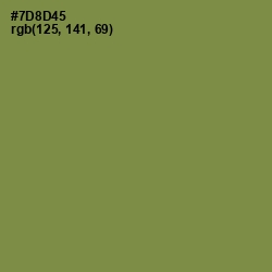 #7D8D45 - Glade Green Color Image