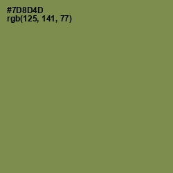 #7D8D4D - Glade Green Color Image