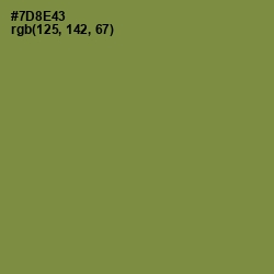 #7D8E43 - Glade Green Color Image