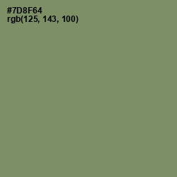 #7D8F64 - Camouflage Green Color Image