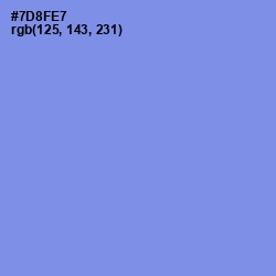 #7D8FE7 - Cornflower Blue Color Image