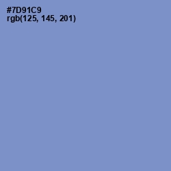 #7D91C9 - Danube Color Image