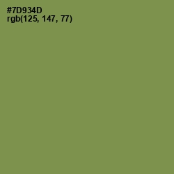 #7D934D - Glade Green Color Image