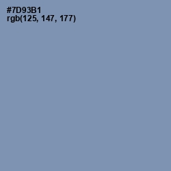 #7D93B1 - Wild Blue Yonder Color Image