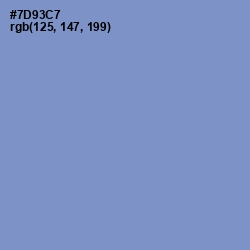 #7D93C7 - Danube Color Image