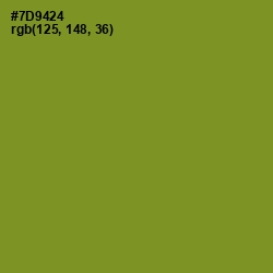#7D9424 - Wasabi Color Image