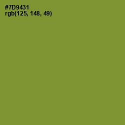 #7D9431 - Wasabi Color Image