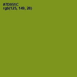 #7D951C - Trendy Green Color Image