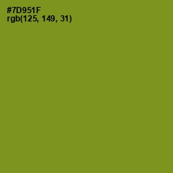 #7D951F - Trendy Green Color Image