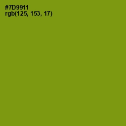#7D9911 - Trendy Green Color Image