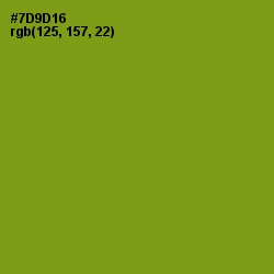 #7D9D16 - Trendy Green Color Image