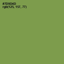 #7D9D4D - Glade Green Color Image