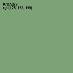 #7DA277 - Fern Color Image