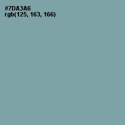 #7DA3A6 - Gumbo Color Image