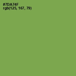 #7DA74F - Asparagus Color Image