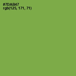 #7DAB47 - Asparagus Color Image