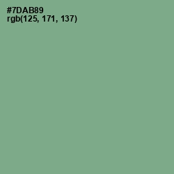 #7DAB89 - Bay Leaf Color Image