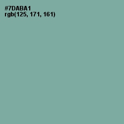 #7DABA1 - Gumbo Color Image