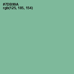 #7DB99A - Bay Leaf Color Image