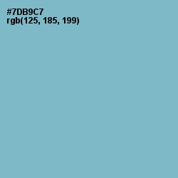 #7DB9C7 - Danube Color Image