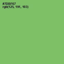 #7DBF67 - Fern Color Image