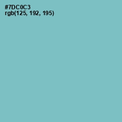 #7DC0C3 - Downy Color Image